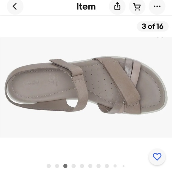 NEW IN BOX - ECCO Women's Felicia Ankle Strap Sandal Wedge (9-9.5) - Picture 3 of 16